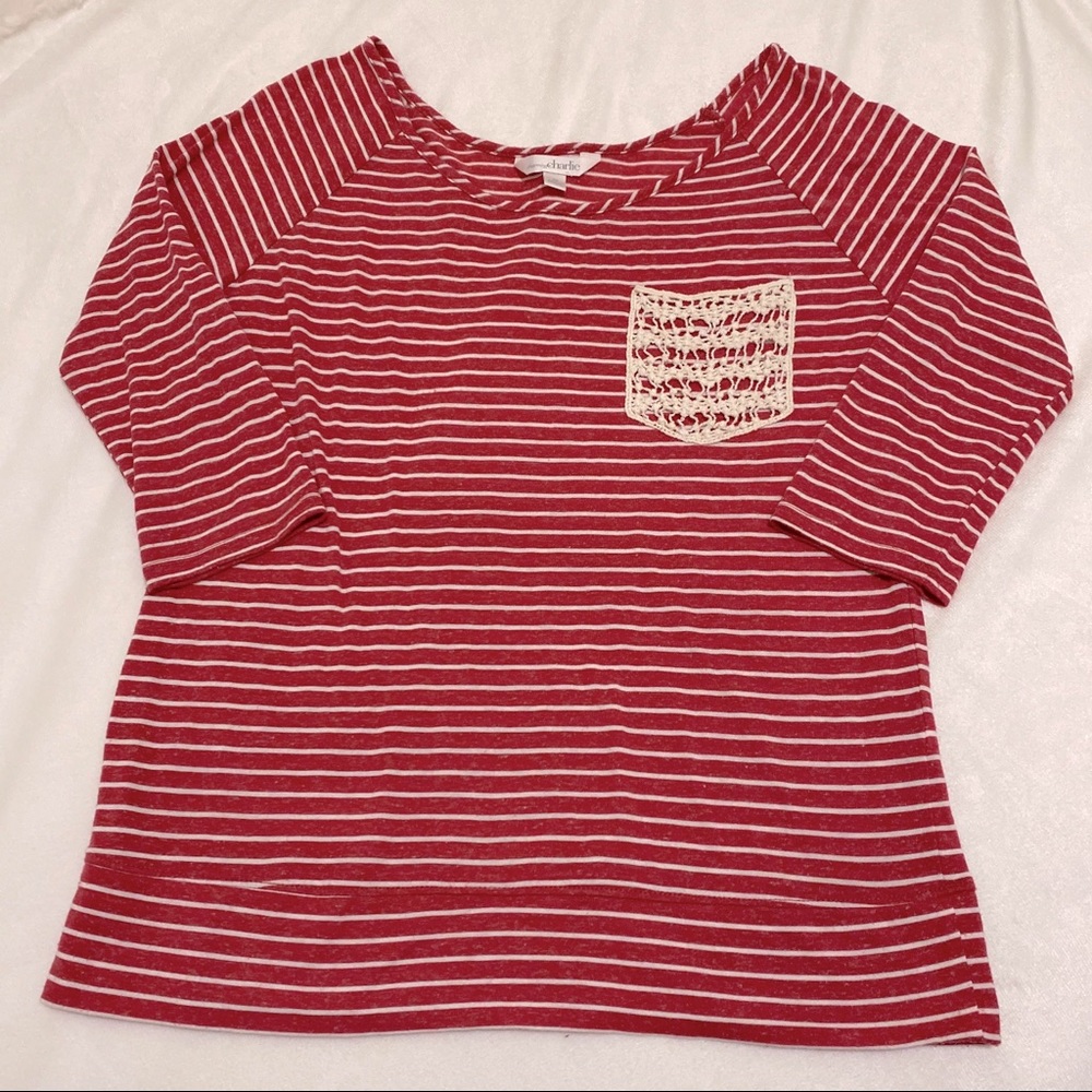 Red Stripe Top from Charming Charlie